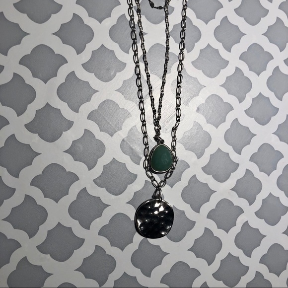 NWT Torrid Silvertone 3 chain layered necklace - Picture 4 of 7